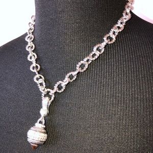 Boutique Bergere Status Link Necklace w/Enhancer